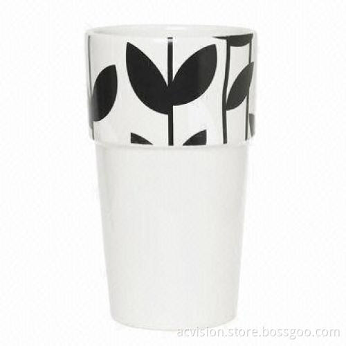 Decal Ceramic Home/Garden Decoration Outdoor Ceramic Pot, Different Sizes Available